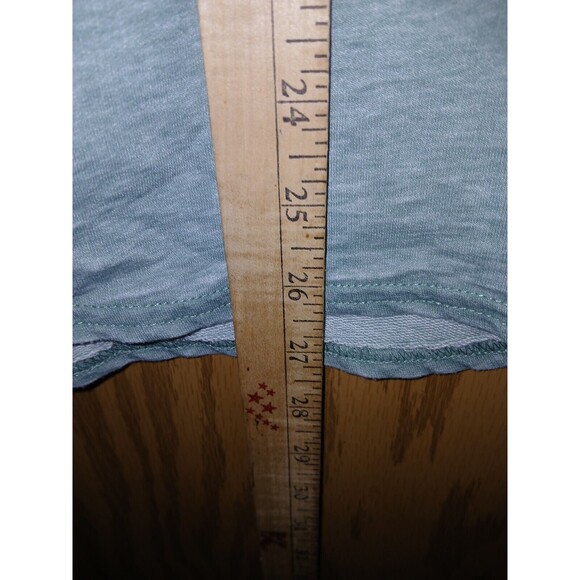 Jane And Delancy Top Women Size Medium Blue Metal Buttons Embellished Split Side - Picture 7 of 15